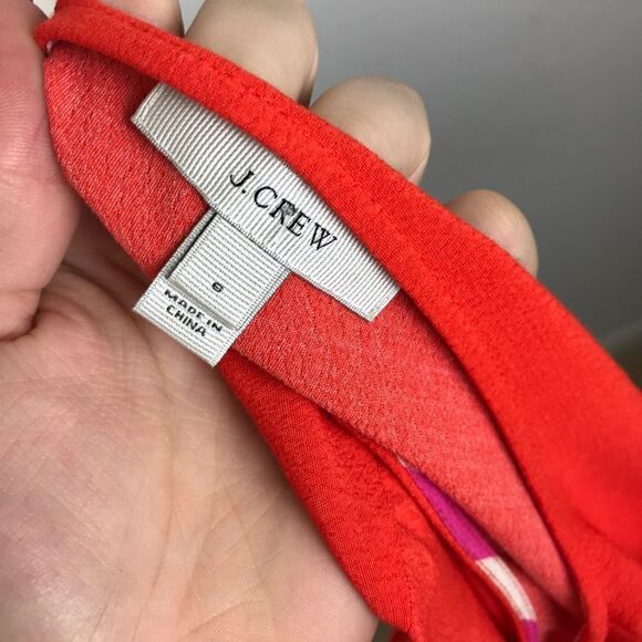 J. Crew Stripe Pink 3/4 Quarter Sleeve Blouse Top - Picture 5 of 6